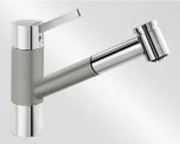 BLANCOTIVO-S Silgranit-Look, 2-farbig, Farbe perlgrau/chrom, 520755