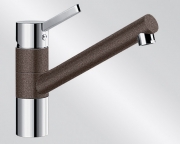 BLANCOTIVO Silgranit-Look Hochdruck, 2-farbig, Farbe perlgrau/chrom, 520753