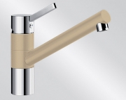 BLANCOTIVO Silgranit-Look Niederdruck, 2-farbig, Farbe perlgrau/chrom, 520752