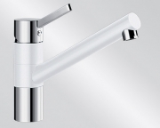 BLANCOTIVO Silgranit-Look Niederdruck, 2-farbig, Farbe tartufo/chrom, 518423