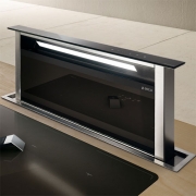 Elica Adagio BL/F/90 Arbeitsplattenhaube, Glas schwarz, mit Motor, PRF0006191A