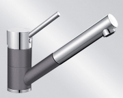 BLANCOANTAS-S Silgranit-Look, 2-farbig, Hochdruck, Farbe cafe/chrom, 515357