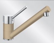 BLANCOANTAS Silgranit-Look Niederdruck, 2-farbig, Farbe jasmin/chrom, 516106