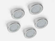 LUMICA Slash 1 Farbwechsel LED Set mit Fernbedienungsset, edelstahlfarbig