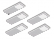 LUMICA Yolo 1 LED Set mit Schalter, edelstahlfarbig