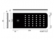LUMICA Flip LED Set mit LED Touch Schalter u. Dimmer, wei