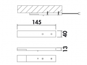 LUMICA Trave II LED mit LED Touch Schalter u. Dimmer, edelstahlfarbig