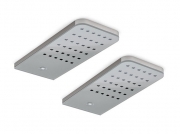 LUMICA Flip LED Set mit LED Touch Schalter u. Dimmer, edelstahlfarbig