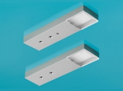 LUMICA Trave II LED Set mit LED Touch Schalter u. Dimmer, edelstahlfarbig