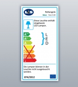 LUMICA Trave II LED Set mit LED Touch Schalter u. Dimmer, edelstahlfarbig