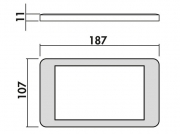 LUMICA Hull Farbwechsel LED Set mit LED Touch Schalter u. Dimmer, edelstahlfarbig