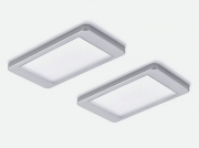 LUMICA Hull Farbwechsel LED Set mit LED Touch Schalter u. Dimmer, edelstahlfarbig