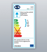 LUMICA Hull Farbwechsel LED Set mit LED Touch Schalter u. Dimmer, edelstahlfarbig