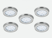 LUMICA Nova Farbwechsel LED Set mit LED Touch Schalter u. Dimmer, edelstahlfarbig