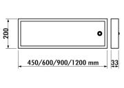 LUMICA Lista 30 LED mit Schalter, edelstahlfarbig