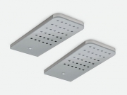 LUMICA Flip Farbwechsel LED Set mit Fernbedienungsset, edelstahlfarbig