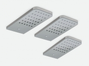 LUMICA Flip Farbwechsel LED Set mit Fernbedienungsset, edelstahlfarbig