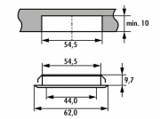 LUMICA Swag LED Set ohne Schalter, edelstahlfarbig