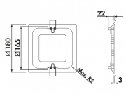 LUMICA Palladio LED, wei