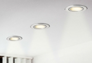 LUMICA Soffitto Decken LED, edelstahlfarbig