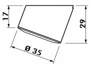 LUMICA Slash Schalter, Edelstahl