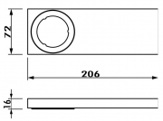 LUMICA Run 1 LED ohne Schalter, Edelstahl, neutralwei