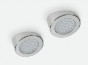 LUMICA Slash 1 LED Set ohne Schalter, edelstahlfarbig