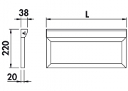 LUMICA Wing mit LED Touch Schalter, edelstahlfarbig