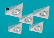 LUMICA Triplo Set mit Schalter, Edelstahl