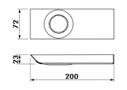 LUMICA Covo mit Schalter, Edelstahl