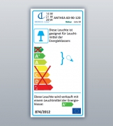 LUMICA Lista 50 mit Schalter, edelstahlfarbig