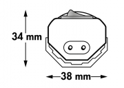 LUMICA Ledges LED mit Schalter, silberfarbig