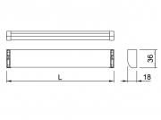 LUMICA Leger 1 LED mit LED Touch Schalter und Dimmer, edelstahlfarbig