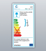 LUMICA Leger 1 LED mit LED Touch Schalter und Dimmer, edelstahlfarbig