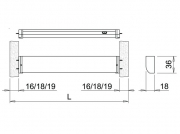 LUMICA Leger 2 LED mit Sensor Schalter, edelstahlfarbig