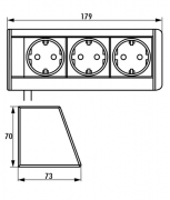 LUMICA Evoline R Dock, silberfarbig
