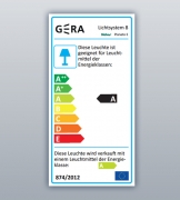 LUMICA Planato E mit Schalter, edelstahlfarbig