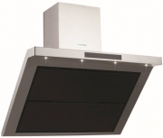 Silverline Titan Deluxe Wandesse 90 cm TAW 985.1 S Edelstahl/Glas Schwarz. Mit 5 Jahren Garantie!