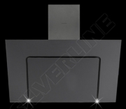 Silverline Riho RHW 653 S Wandhaube, 60 cm Schwarz-Schwarzglas. Mit 5 Jahren Garantie!