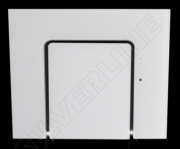 Silverline Riho RHW 653 W Wandhaube, 60 cm Edelstahl-Weissglas. Mit 5 Jahren Garantie!