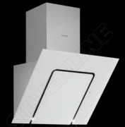 Silverline Riho RHW 853 W Wandhaube, 80 cm Edelstahl-Weissglas. Mit 5 Jahren Garantie!