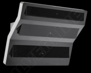 Silverline To the Point Premium TPW 892 S Wandhaube, 80 cm Edelstahl/Schwarzglas. Mit 5 Jahren Garantie!