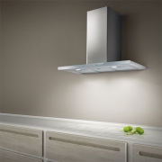 Elica Galaxy WHIX/A/80 Wandhaube, Edelstahl, Glas weiss, PRF0009822. Mit 5 Jahren Garantie!