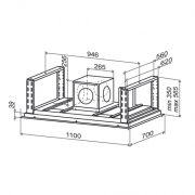 best Cirrus HF Edelstahl, Deckenhaube, 110 cm, EEK: A, 07F57600, BHK16750XA, Mit 5 Jahren Garantie!