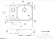 Reginox IB 1840 + 4040, Flachrand / flchenbndig, B18I1LLU08GDS