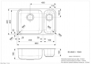 Reginox IB 4040 + 1840 Flachrand / flchenbndig, B18I7LLU08GDS