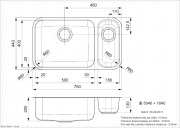 Reginox IB 5040 + 1840 Flachrand / flchenbndig, B18I8LLU08GDS