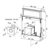 BEST Strip Glas HF 90 Schwarz Downdraft Tischhaube, 90 cm, 07758050, BHD94770BA, Mit 5 Jahren Garantie!