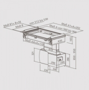 homeier HDO Downair Mistral, Tischhaube, Abluft, Maanfertigung, 1400000, Mit 5 Jahren Garantie