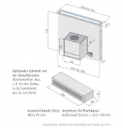 Silverline Integra Intern Premium INIT 114 E Tischhaube 120 cm Edelstahl. Mit 5 Jahren Garantie!